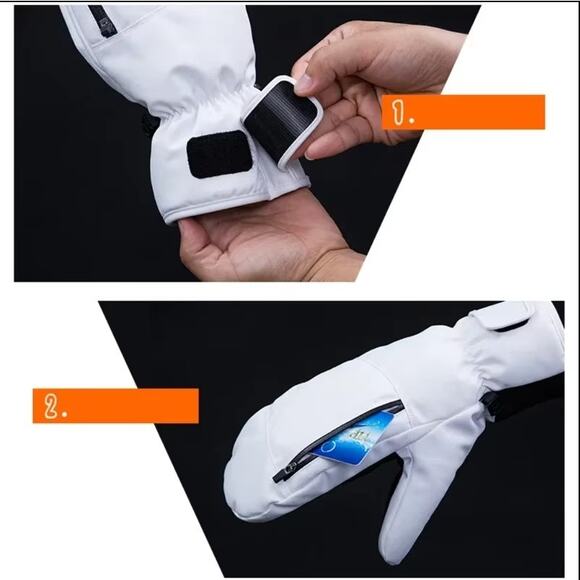 Winter Skiing Mittens Gloves Waterproof Snowboarding TouchScreen Thick Men Women - Picture 5 of 7